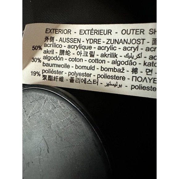 New ZARA Tweed Houndstooth Cropped Textured Blazer Jacket Women's Brown Size L - Picture 8 of 9